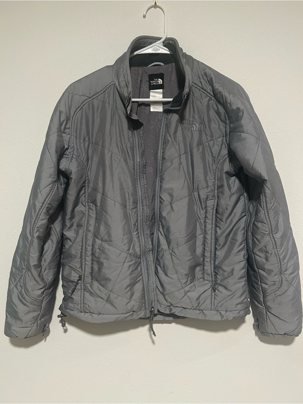 The North Face Gray Quilted Puffer Jacket
